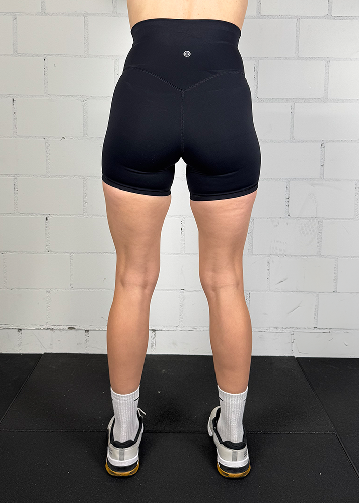 Booty Shorts V-Shape Black