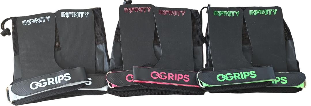 Infinity Grips (White Palm) Neon Pink