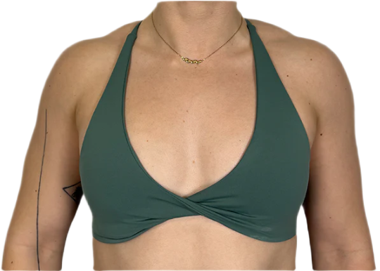 Twist Sports Bra Green