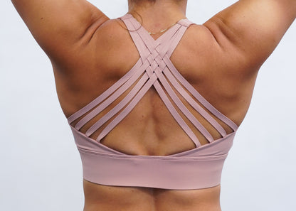 Criss Cross Bra Rose