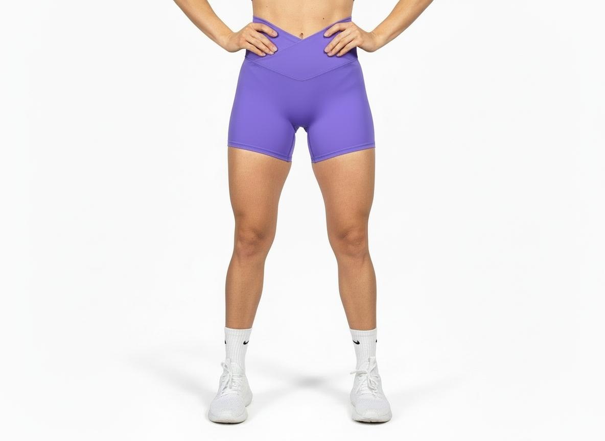 Booty Shorts V-Shape Lavender