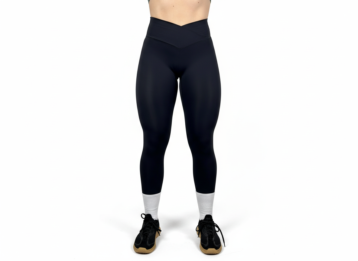 Tights V-Shape Black