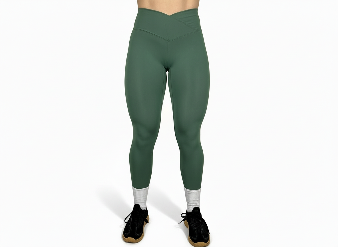 Tights V-Shape Green