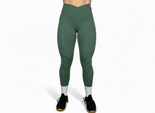 Tights V-Shape Green