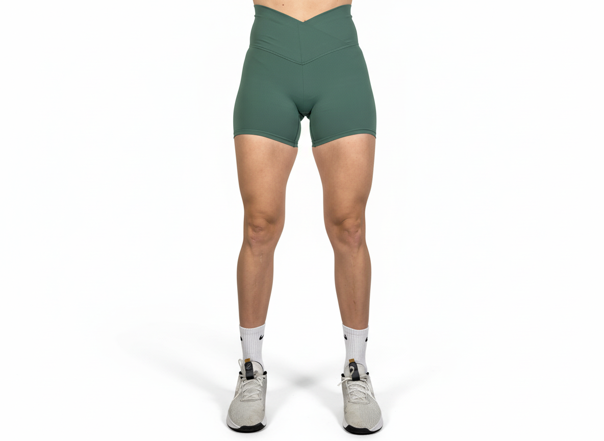 Booty Shorts V-Shape Green