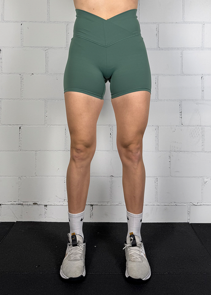 Booty Shorts V-Shape Green