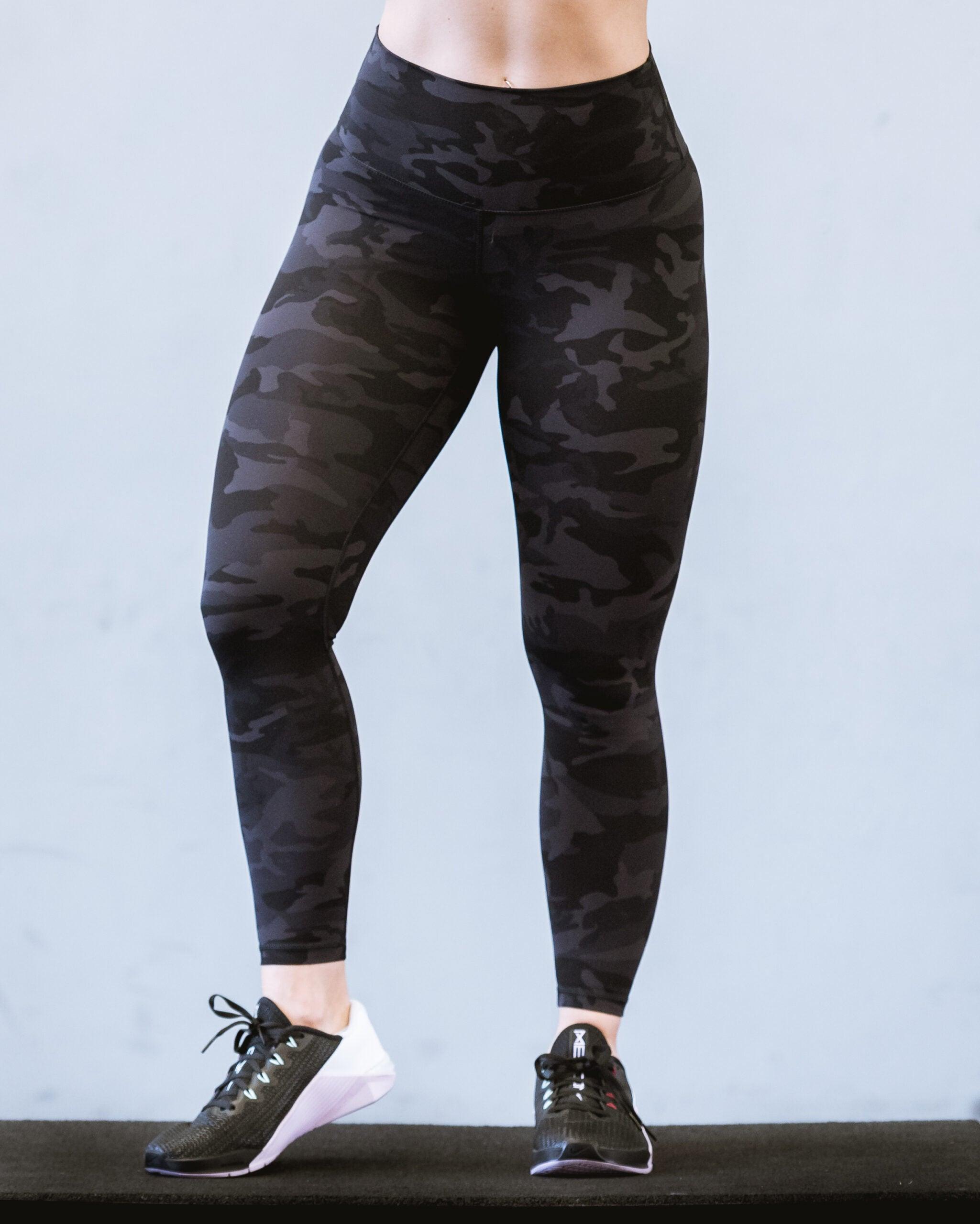 Black Camouflage – Print High Waisted Leggings – LEGGINGSPHERE