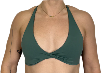 Twist Sports Bra Green